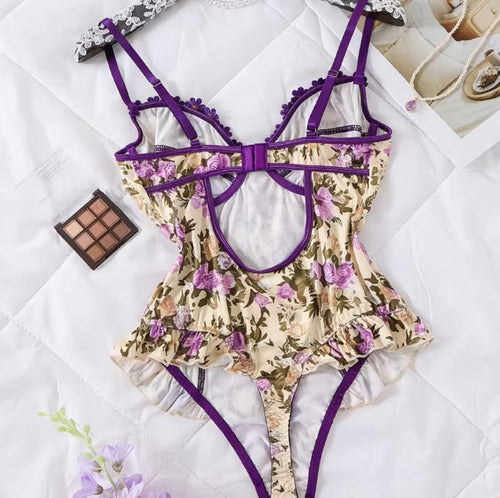 Body Fleuri “Violette Élégance”