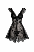 Nuisette en dentelle avec string
